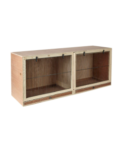 Double Universal Wooden Small Bird Breeder Cage